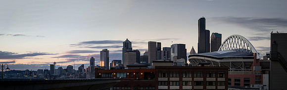 Seattle Skyline from Safeco Field