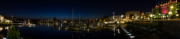 Victoria, BC Canada Waterfront at Night