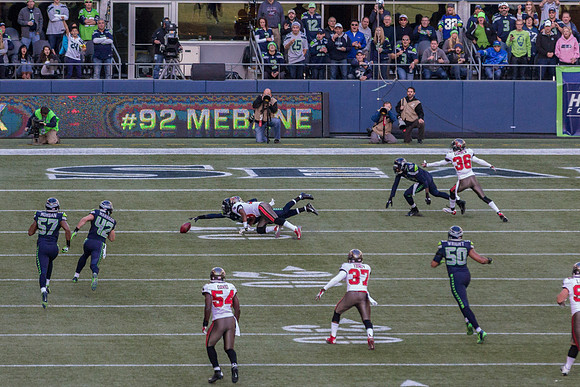 Jeremy Lane Forces Fumble and Barely Misses Recovery