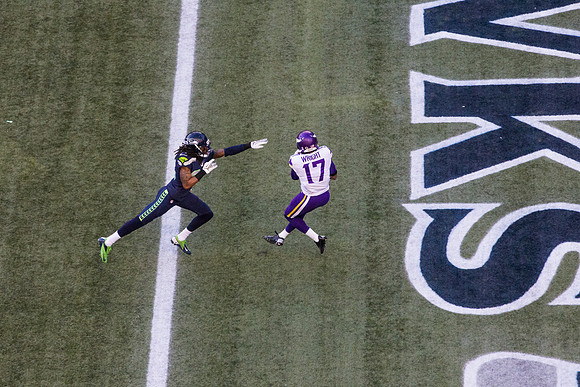 Richard Sherman Mid-stride